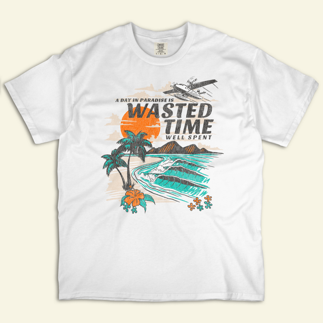 Island Time Distressed Tee