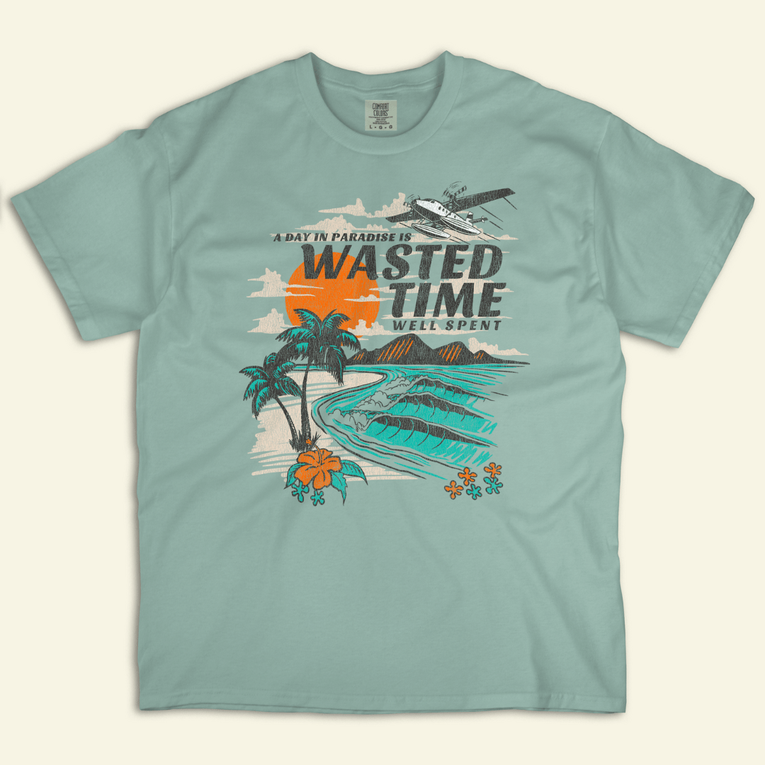 Island Time Distressed Tee