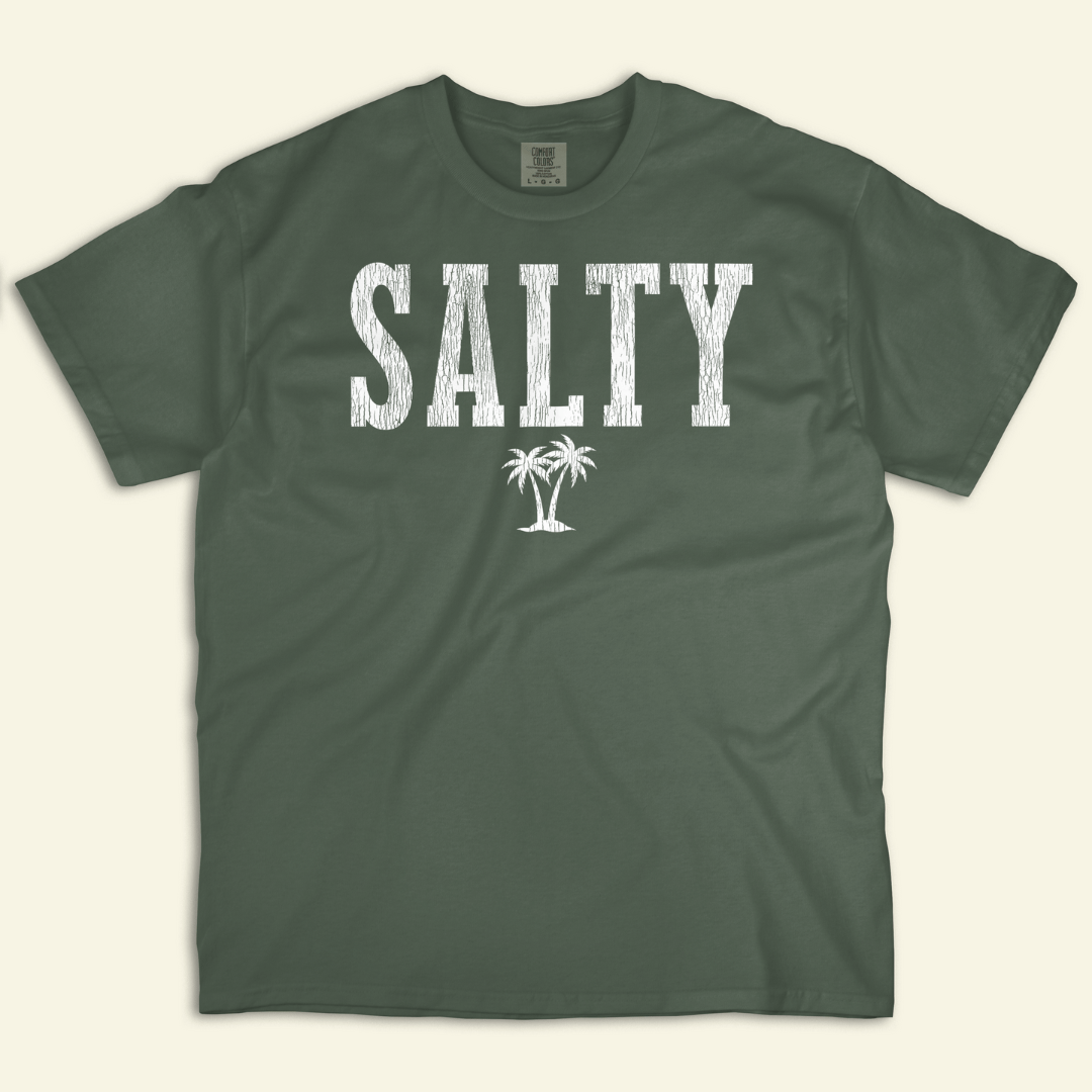 Varsity Salty Distressed Tee