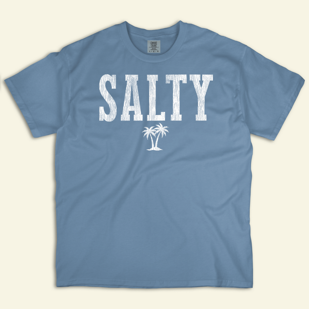 Varsity Salty Distressed Tee