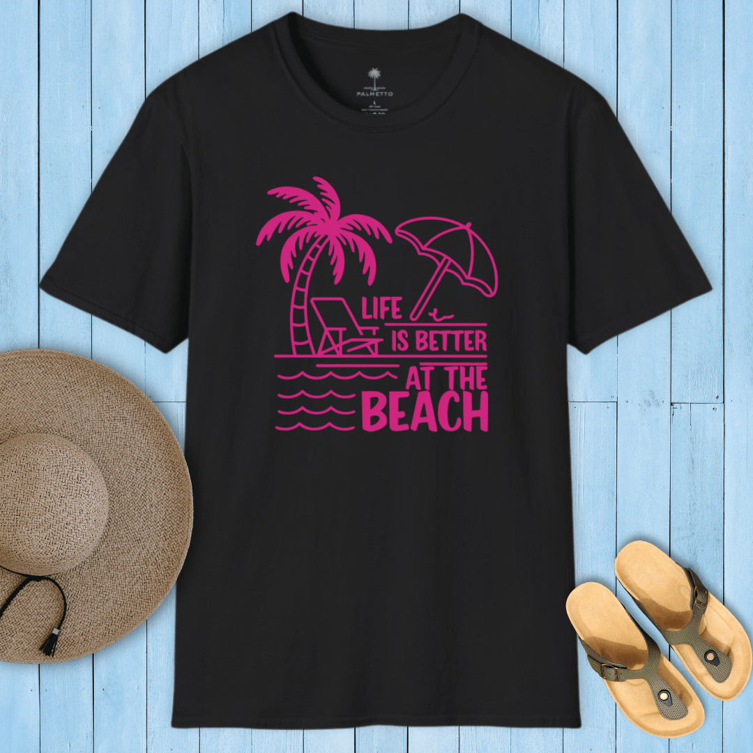 At The Beach Pink T-Shirt
