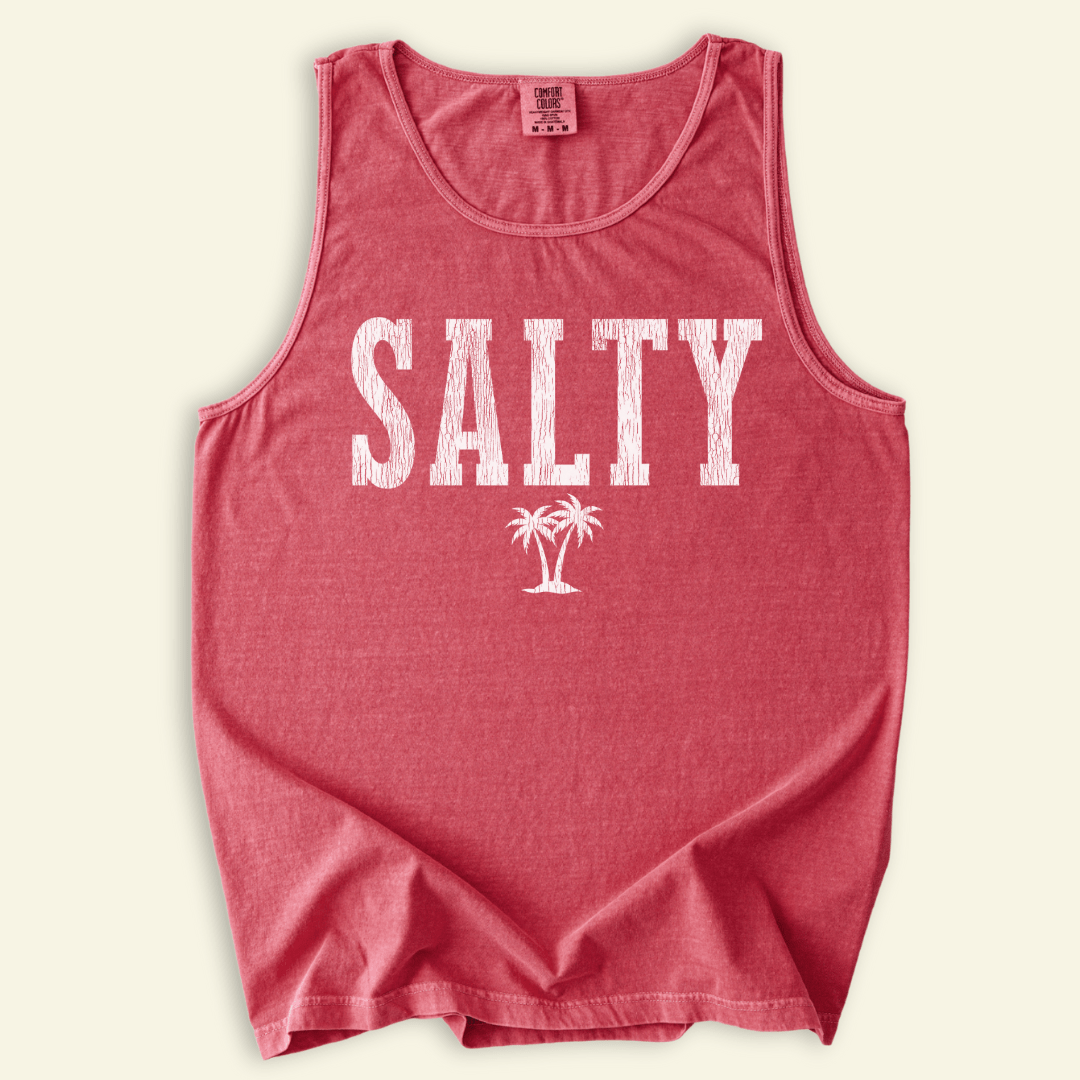 Varsity Salty Distressed Tank