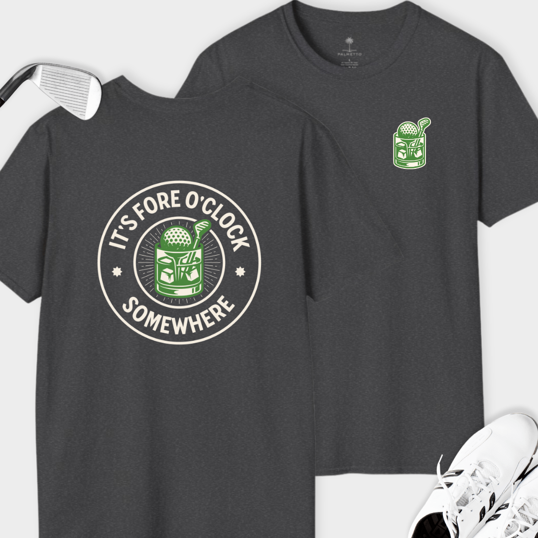 Fore O'Clock Somewhere Back Print | T Shirt