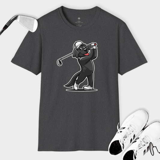 Golfing Black Lab | T Shirt