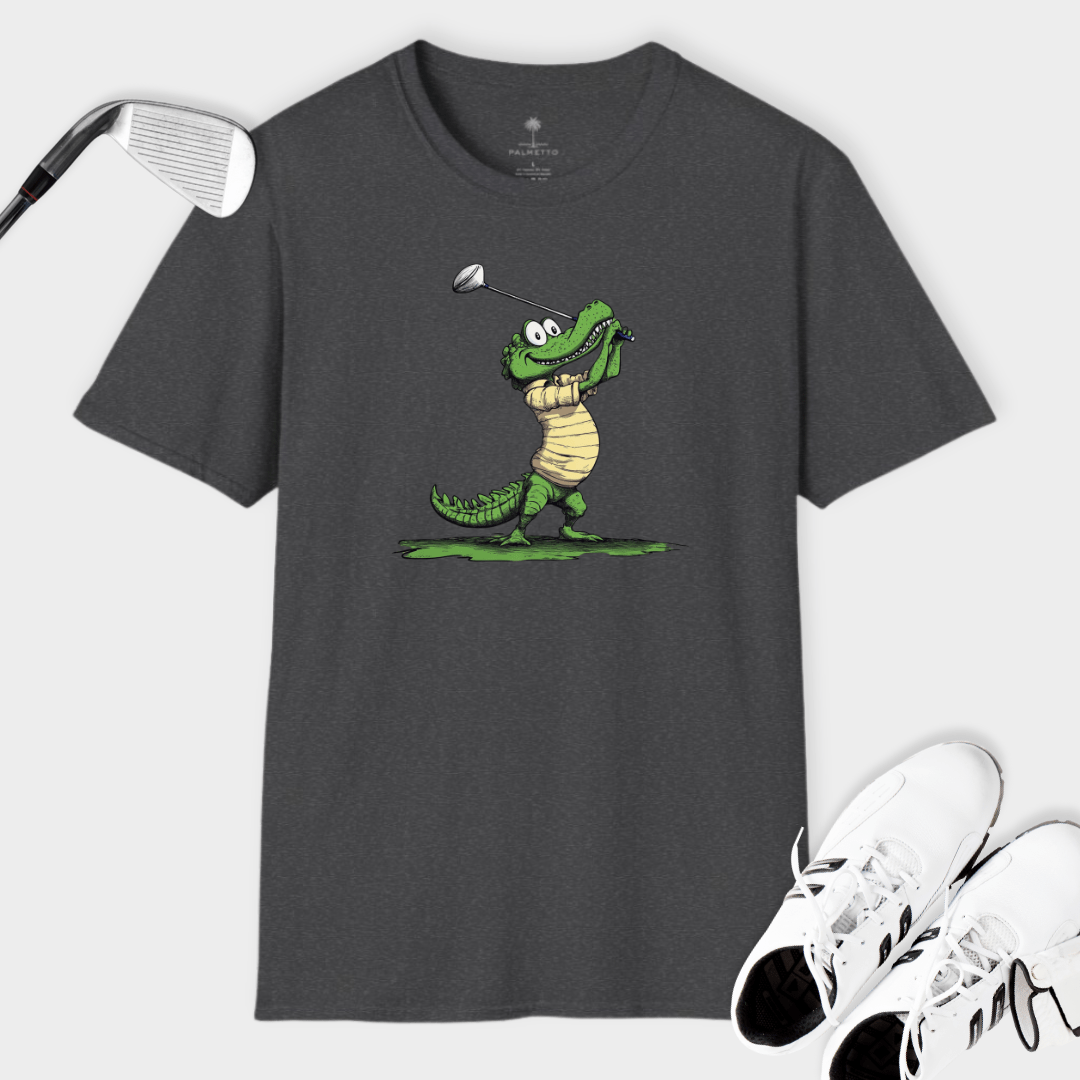 Golfing Alligator | T Shirt