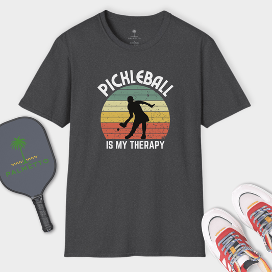 Pickleball Is My Therapy Sunset | T Shirt