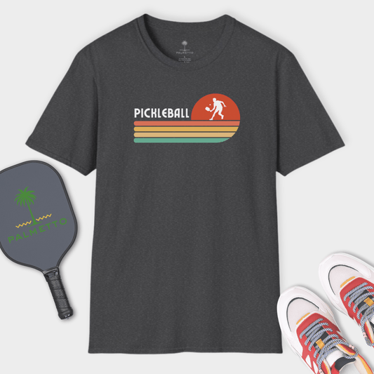 Pickleball Retro Sunset | T Shirt