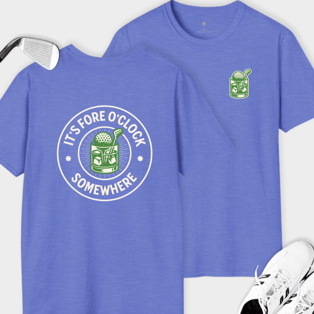 Fore O'Clock Somewhere Back Print | T Shirt