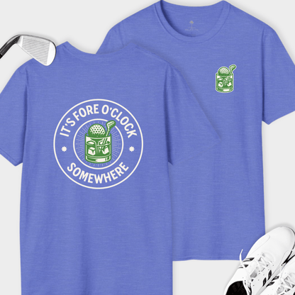 Fore O'Clock Somewhere Back Print | T Shirt