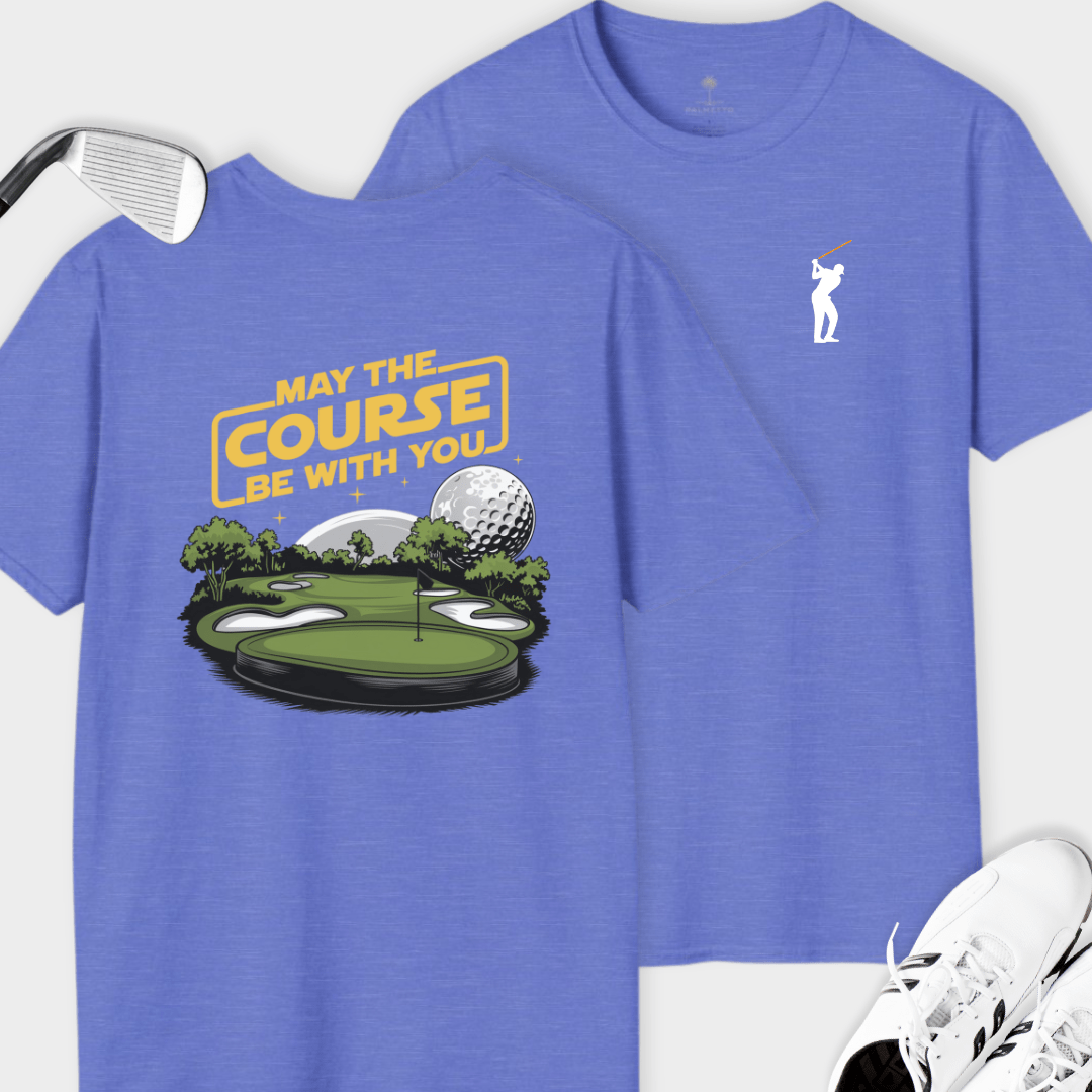 May The Course Be With You Back Print | T Shirt