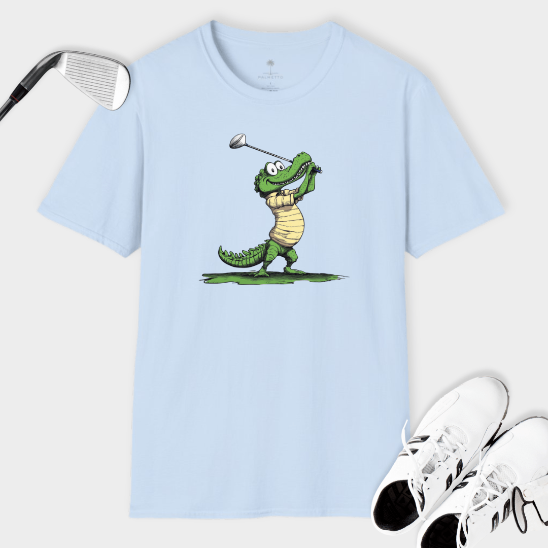 Golfing Alligator | T Shirt