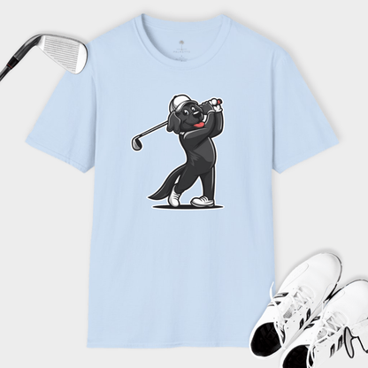 Golfing Black Lab | T Shirt