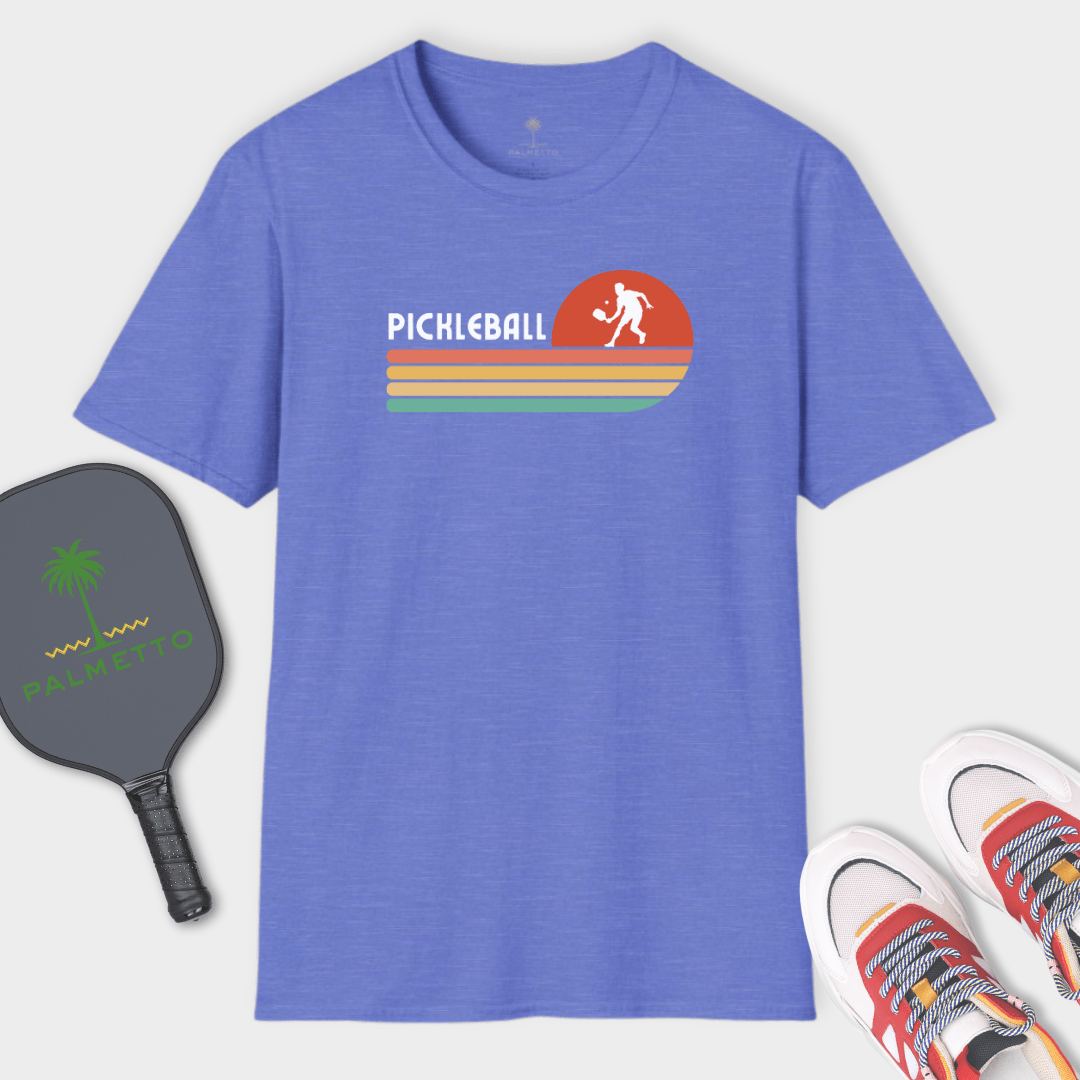 Pickleball Retro Sunset | T Shirt