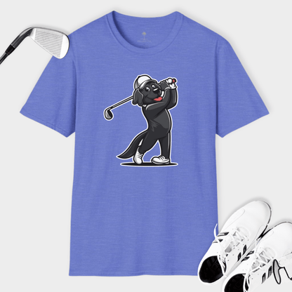 Golfing Black Lab | T Shirt