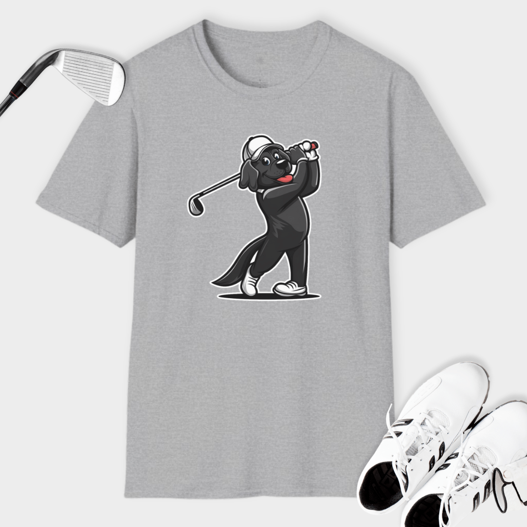 Golfing Black Lab | T Shirt