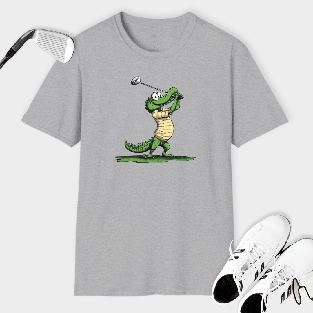 Golfing Alligator | T Shirt