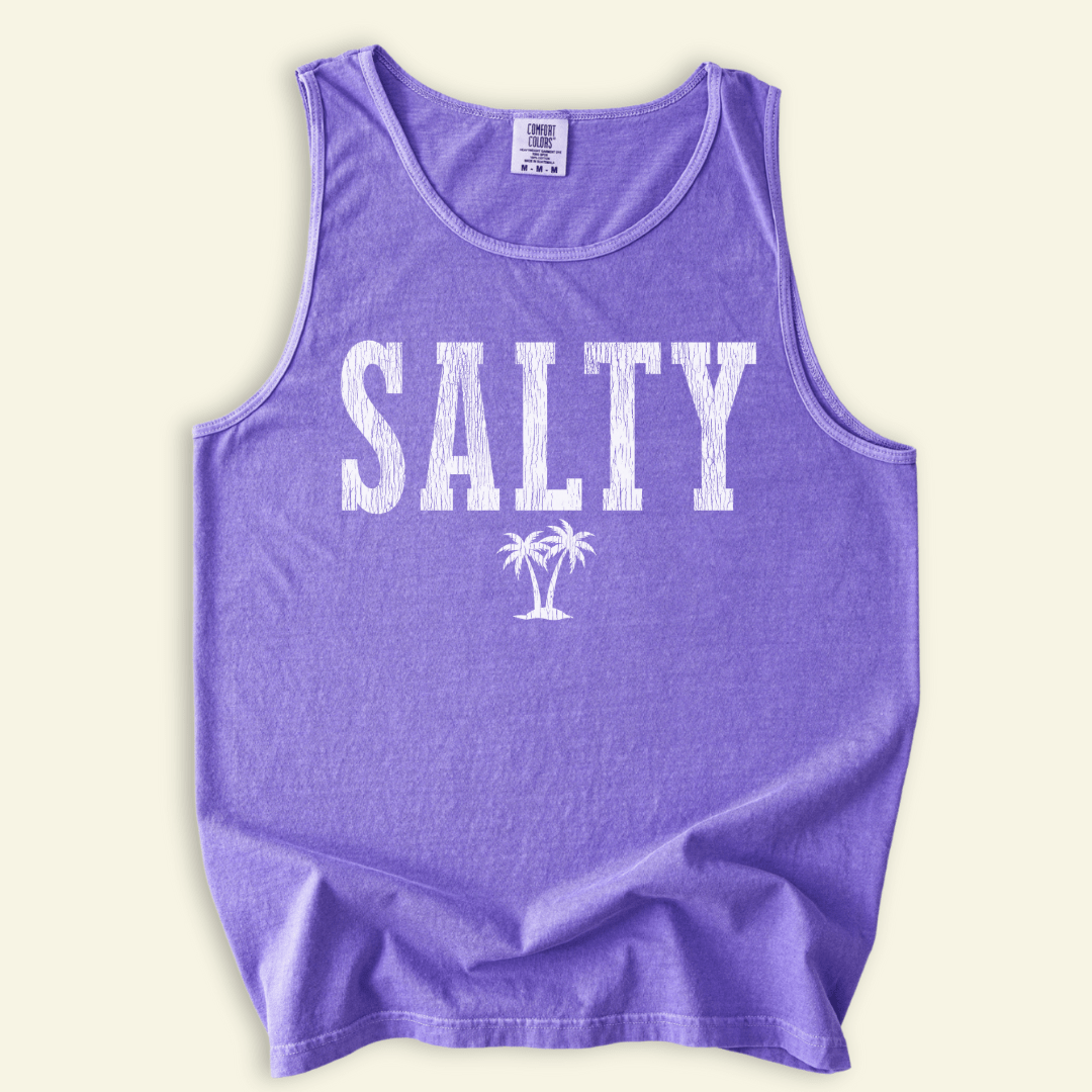 Varsity Salty Distressed Tank