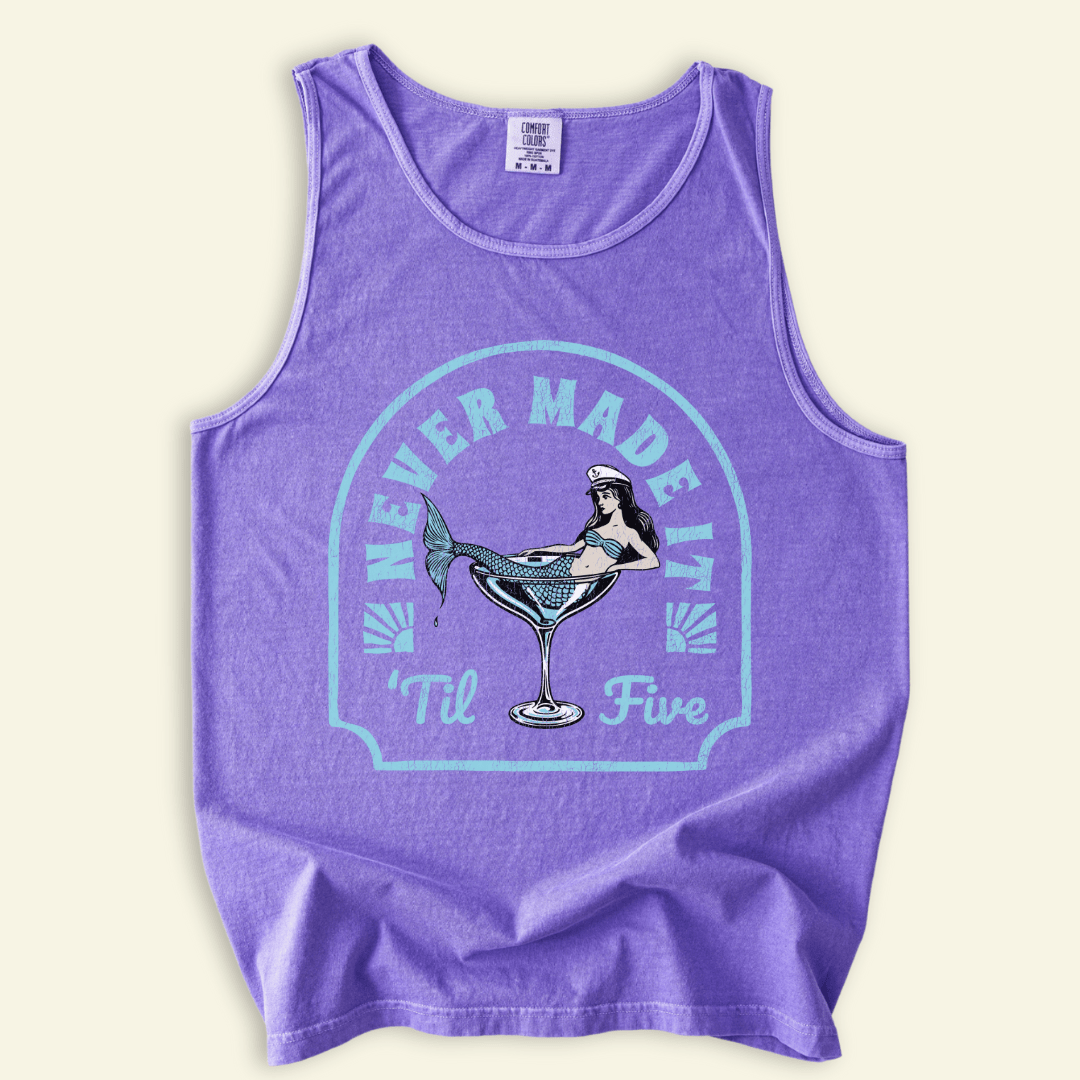 Happy Hour Siren Distressed Tank