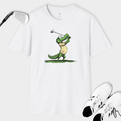 Golfing Alligator | T Shirt